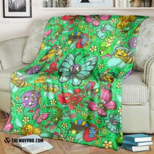 Anime Pokemon Bug Blanket