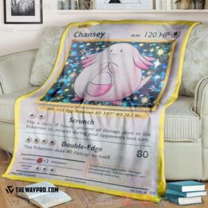 Anime Pokemon Chansey Blanket