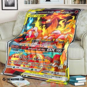 Anime Pokemon Charizard Family Mega Shadow Vmax Soft Blanket