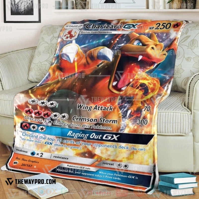 Anime Pokemon Charizard Gx Blanket Anime Pokemon Charizard Gx Blanket