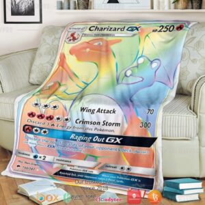 Anime Pokemon Charizard Gx Soft Blanket 3