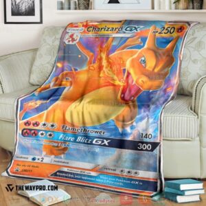 Anime Pokemon Charizard Gx Sun Moon Promos Soft Blanket