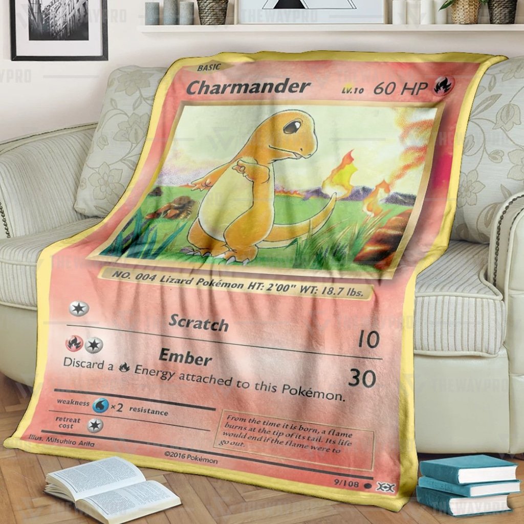 Anime Pokemon Charmander Blanket Anime Pokemon Charmander Blanket
