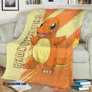 Anime Pokemon Charmander Soft Blanket 3