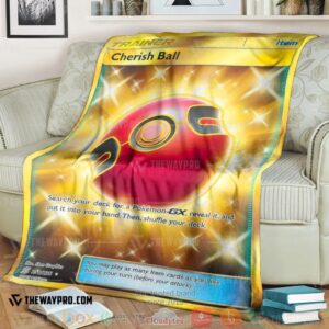 Anime Pokemon Cherish Ball Trainer Soft Blanket 4