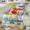 Anime Pokemon Christmas Eevee Pikachu Tag Team Gx Soft Blanket