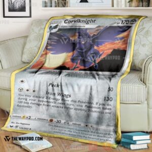 Anime Pokemon Corviknight Blanket