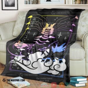 Anime Pokemon Dialga Palkia Giratina Soft Blanket