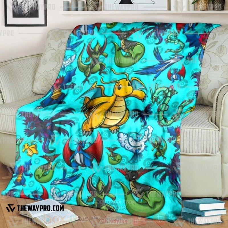 Anime Pokemon Dragon Blanket Anime Pokemon Dragon Blanket