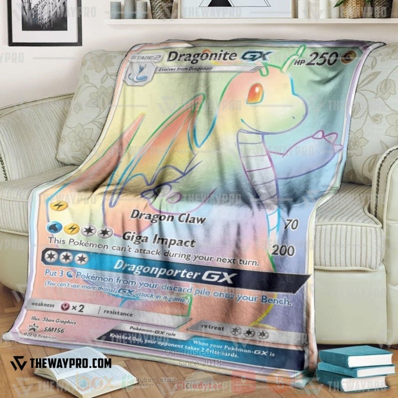 Anime Pokemon Dragonite Gx Dragonporter Rainbow Blanket Anime Pokemon Dragonite Gx Dragonporter Rainbow Blanket