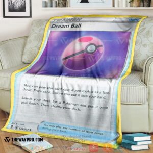 Anime Pokemon Dream Ball Trainer Soft Blanket 4