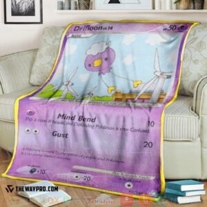 Anime Pokemon Drifloon Legends Awakened Soft Blanket 4