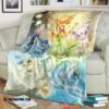 Anime Pokemon Eevee Evolution Soft Blanket