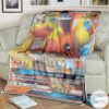 Anime Pokemon Flareon Gx Custom Blanket