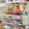 Anime Pokemon Flareon Gx Soft Blanket