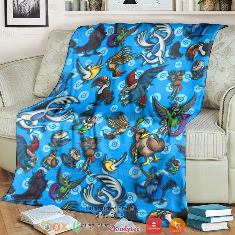 Anime Pokemon Flying Custim Soft Blanket Anime Pokemon Flying Custim Soft Blanket