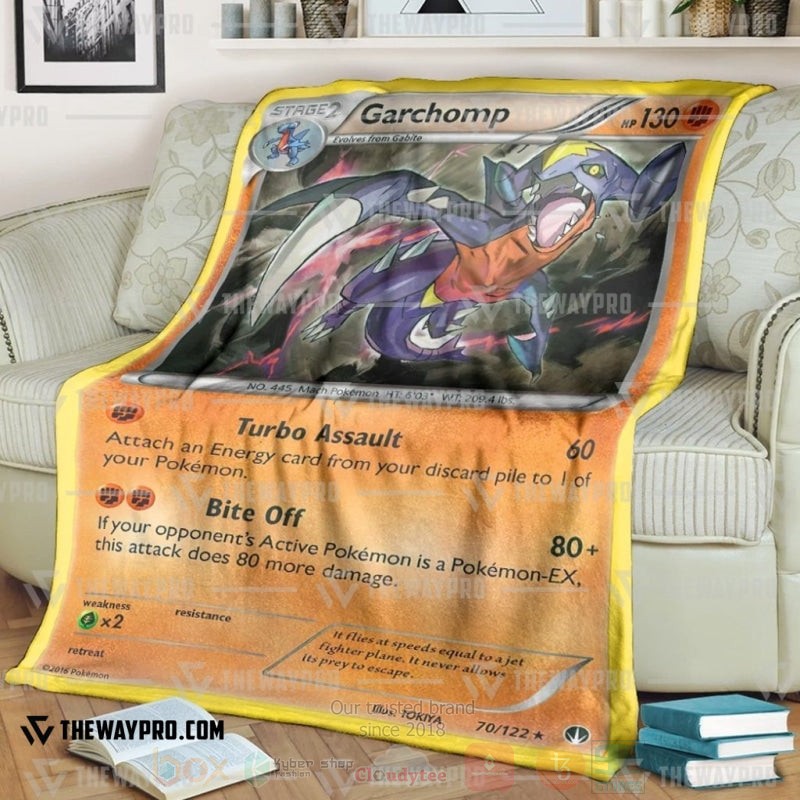 Anime Pokemon Garchomp Breakpoint Blanket Anime Pokemon Garchomp Breakpoint Blanket