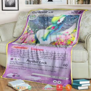Anime Pokemon Gardevoir Secret Wonders Soft Blanket