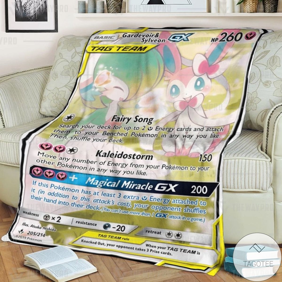 Anime Pokemon Gardevoir Sylveon Gx Custom Blanket Anime Pokemon Gardevoir Sylveon Gx Custom Blanket