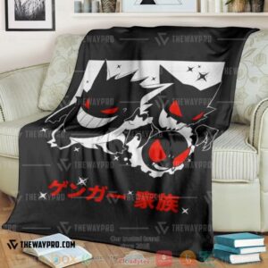 Anime Pokemon Gengar Soft Blanket