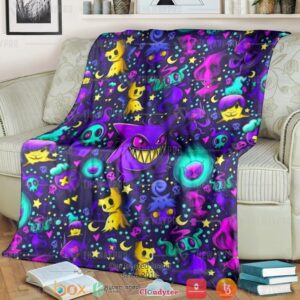 Anime Pokemon Ghost Soft Blanket
