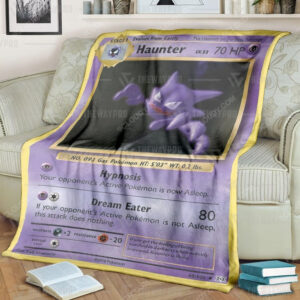 Anime Pokemon Haunter Full Print Soft Blanket