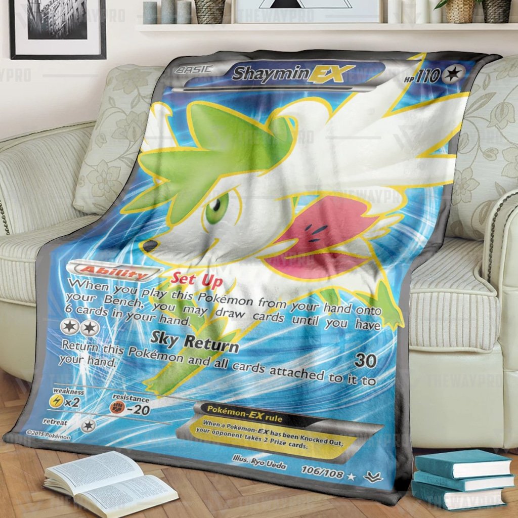 Anime Pokemon Haymin Ex Roaring Skies Blanket Anime Pokemon Haymin Ex Roaring Skies Blanket