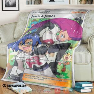 Anime Pokemon Jessie James Trainer Soft Blanket