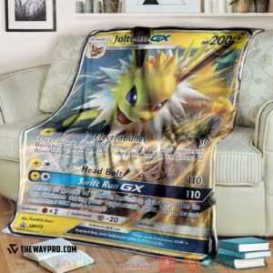 Anime Pokemon Jolteon Gx Sun Moon Promos Soft Blanket 4