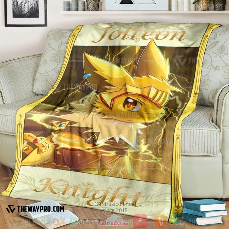 Anime Pokemon Jolteon Knight Soft Blanket Anime Pokemon Jolteon Knight Soft Blanket