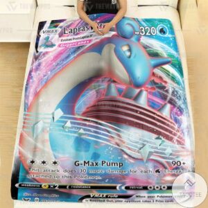 Anime Pokemon Lapras Vmax Custom Blanket