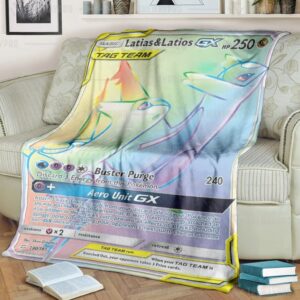Anime Pokemon Latias Latios Blanket