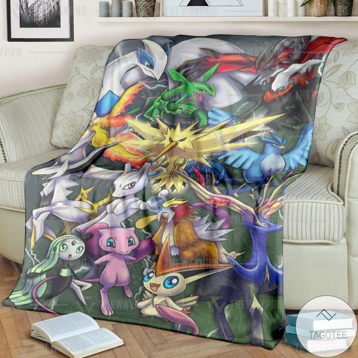 Anime Pokemon Legendary Custom Blanket Anime Pokemon Legendary Custom Blanket