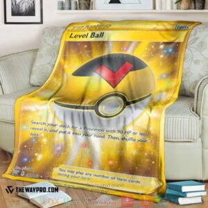 Anime Pokemon Level Ball Trainer Soft Blanket 4