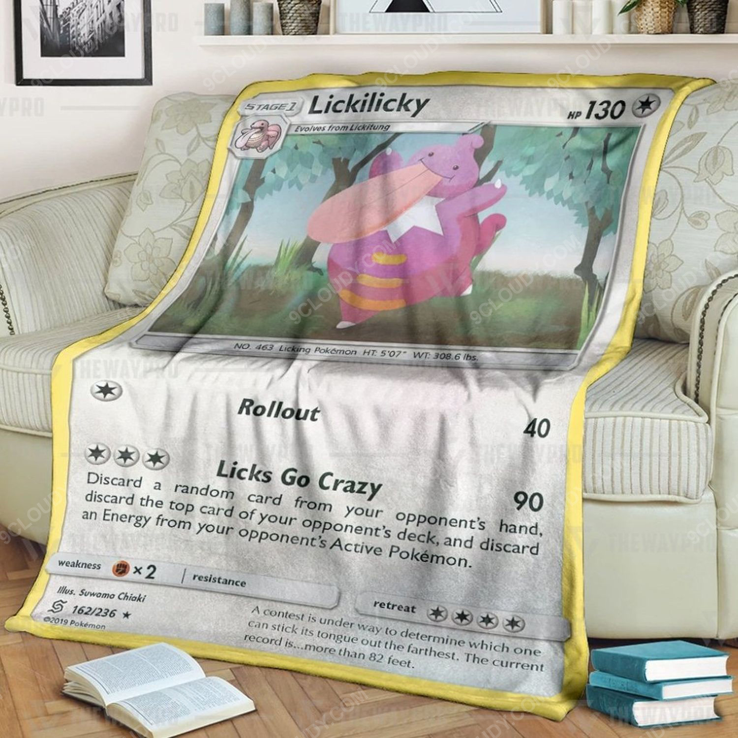 Anime Pokemon Lickilicky Full Print Soft Blanket Anime Pokemon Lickilicky Full Print Soft Blanket