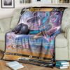 Anime Pokemon Lucario V Custom Blanket And Quilt
