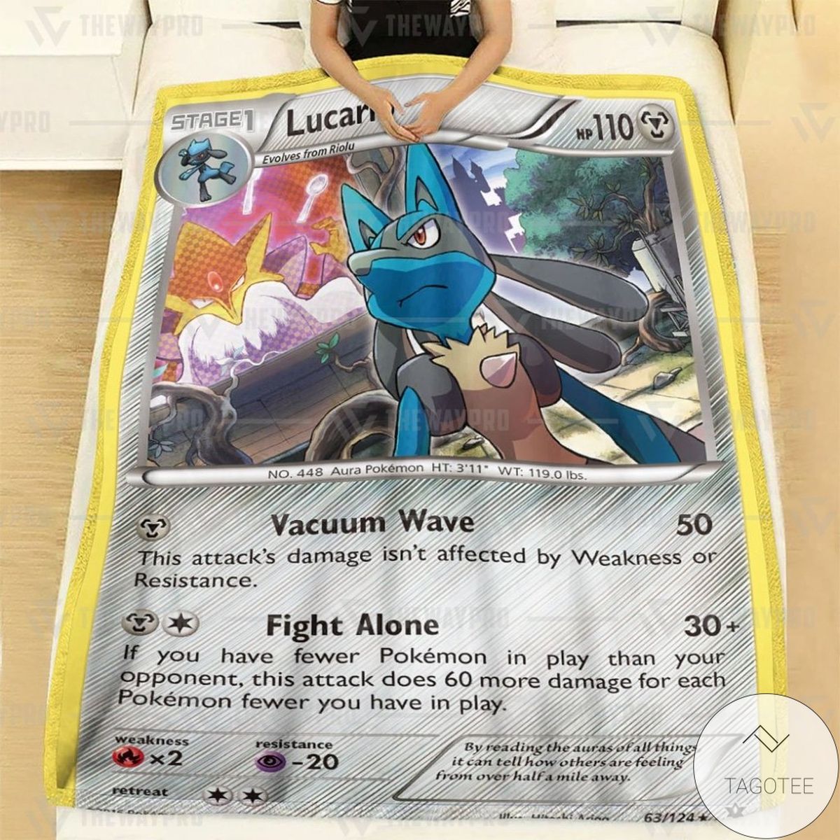 Anime Pokemon Lucario Xy Fates Collide Custom Blanket Anime Pokemon Lucario Xy Fates Collide Custom Blanket