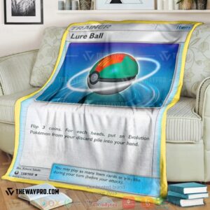 Anime Pokemon Lure Ball Trainer Soft Blanket 4