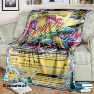 Anime Pokemon M Manectric Ex Blanket