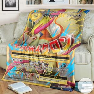 Anime Pokemon M Pidgeot Ex %C2%B7 Evolutions Custom Blanket