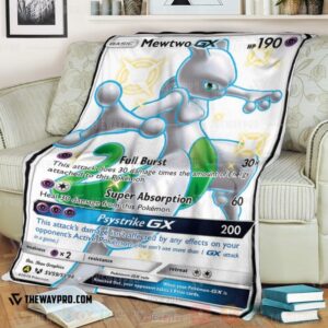 Anime Pokemon Mewtwo Shining Legends Blanket 1