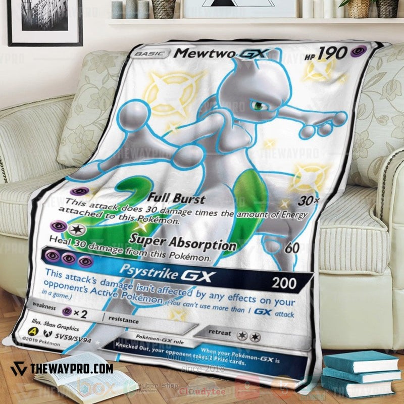 Anime Pokemon Mewtwo Shining Legends Blanket 1 Anime Pokemon Mewtwo Shining Legends Blanket 1