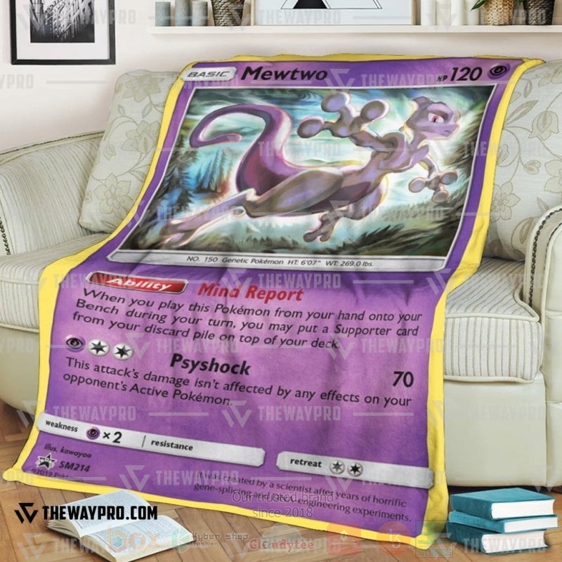 Anime Pokemon Mewtwo Sun And Moon Blanket Anime Pokemon Mewtwo Sun And Moon Blanket