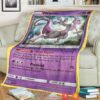 Anime Pokemon Mewtwo Sun And Moon Soft Blanket 1