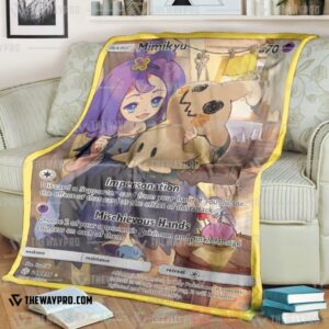 Anime Pokemon Mimikyu Cosmic Eclipse Blanket