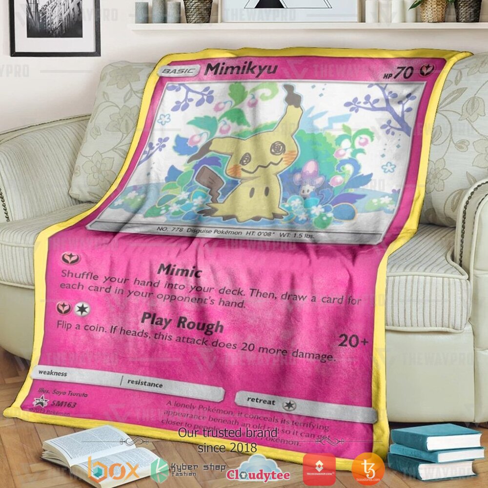 Anime Pokemon Mimikyu Sun Moon Soft Blanket Anime Pokemon Mimikyu Sun Moon Soft Blanket
