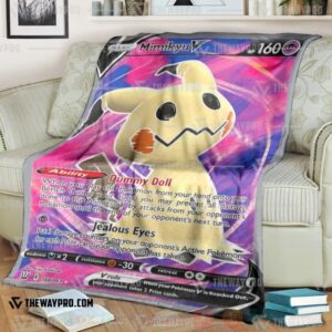 Anime Pokemon Mimikyu V Battle Styles Blanket