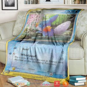 Anime Pokemon Mudkip Soft Blanket