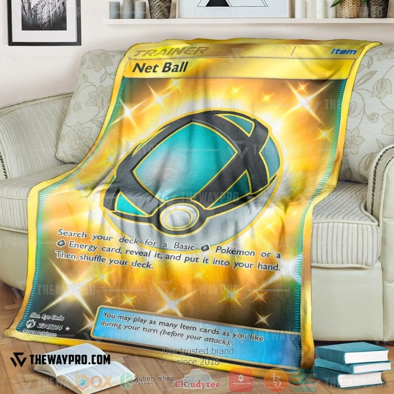 Anime Pokemon Net Ball Trainer Soft Blanket 4 Anime Pokemon Net Ball Trainer Soft Blanket 4