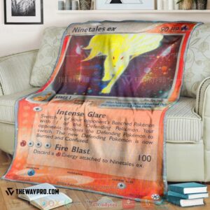 Anime Pokemon Ninetales Ex Hidden Legends Soft Blanket 4